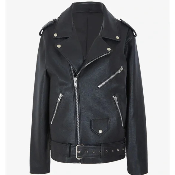 The Frankie Shop Black Leather Jacket - Picture 3 of 7